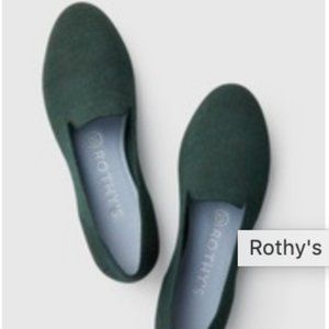 Rothy's Merino Ivy Green Loafers 9.5